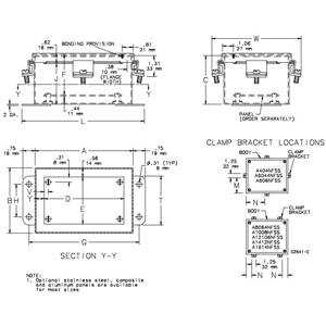 14 x 12 x 6, Hoffman A1412NFSS6 Junction Box, NEMA 3R/4/4X/12/13/IP66, 14 Gauge 316L Stainless Steel, 1-Door