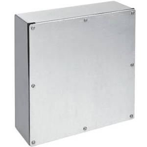 10 x 10 x 4, Hoffman A10104GSC Screw Cover Enclosure, NEMA 3/12, IP66, Steel, 14 Gauge Body, 12 Gauge Cover, Grade G90,