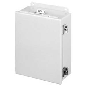 12 x 10 x 8, Hoffman A12108CHNF Continuous Hinge Enclosure, NEMA 4/12/13, IP66, Steel, 14 Gauge