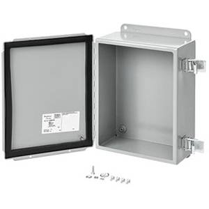 14 x 12 x 6, Hoffman A1412CHQR Junction Box, NEMA 12/13/IP65, 14 Gauge Steel, 1-Door