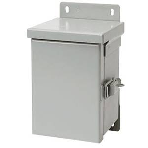 12 x 12 x 10, Hoffman A12R1210HCR Hinged Cover Enclosure, NEMA 3R, IP32, Steel, 16 Gauge