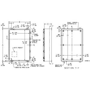 16 x 12 x 8, Hoffman A16H12BLP Continuous Hinge Enclosure, NEMA 3/4/12/13/IP66, Steel, 1-Door, Continuous Hinge w/Removable Pin