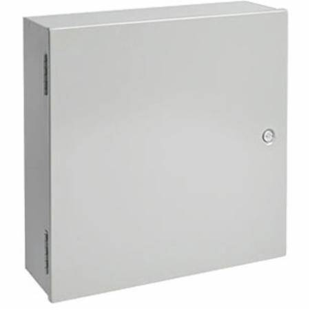 16 x 16 x 6.62, Hoffman A16N16ALP Wall Mount Enclosure, NEMA 1/IP30, Steel, 1-Door, Butt Hinged