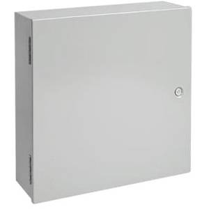 16 x 20 x 6.62, Hoffman A16N20ALP Medium Hinged Cover Enclosure, NEMA 1/IP30, 14/12 Gauge Steel, 1-Door