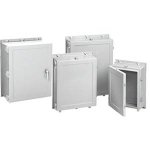 20.19 x 16.25 x 10, Hoffman A20H1610GQRLP Wall Mount Enclosure, NEMA 3/3R/4/4X/12/13/IP66, Reinforced Fiberglass, 1-Door, Hinged w/Quick Release Latch