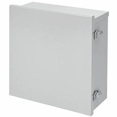 20 x 20 x 8, Hoffman A20R208HCLO Hinged Cover Enclosure, NEMA 3R, IP32, Steel, 14 Gauge, Hinged