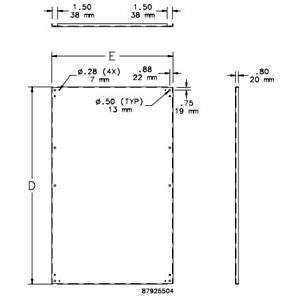 Pentair A37P48 Enclosure Panel