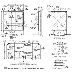 60.06 x 48.06 x 12.06, Hoffman A604812SSLP Freestanding Enclosure, NEMA 12/IP55, 304 Stainless Steel, 2-Door