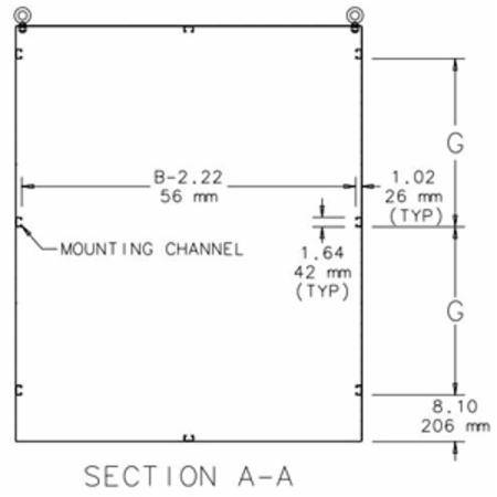 72.06 x 48.06 x 18.06, Hoffman A724818SSFSDN4 Freestanding Enclosure, NEMA 3/3R/4/4X/12/13/IP66, 304 Stainless Steel, 2-Door