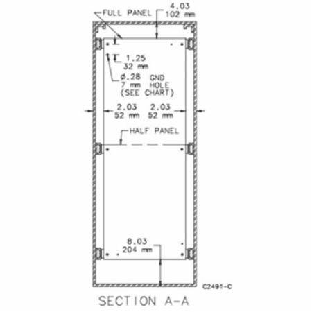 Pentair A72P36F1G Enclosure Panel