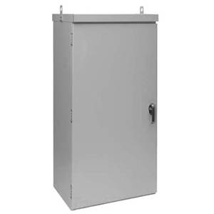 72 x 25 x 18, Hoffman A72R2518FSLP WEATHERPRO™ Pad Mount Enclosure, NEMA 3R/IP32, 14 Gauge Steel, 1-Door