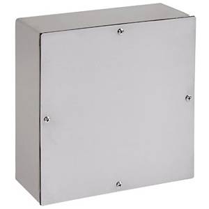 18 x 18 x 8, Hoffman ASE18X18X8SSNK Screw Cover Pull Box, NEMA 4X, IP66, Stainless Steel, 14 Gauge