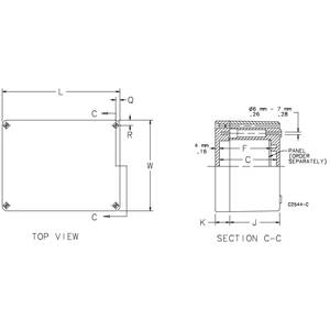 6.3 x 6.3 x 3.54, Hoffman CCA16169 COMPACT™ Compact Enclosure, NEMA 4/4X/12/13/IP66, Cast Aluminum, 1-Door