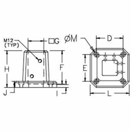 Pentair CCS8BBLG COMPACT™ Enclosure Pendant Arm Base Bracket
