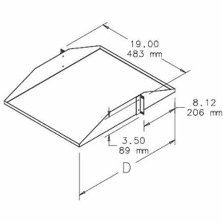 Pentair ECMS1918 Rack Center Mount Shelf