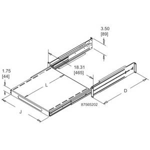 Pentair P19SHP68 Rack Sliding Equipment Shelf