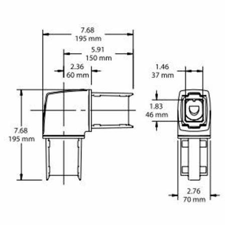 Pentair S2ME SYSPEND™, 281-MAX™ Enclosure Suspension System Elbow