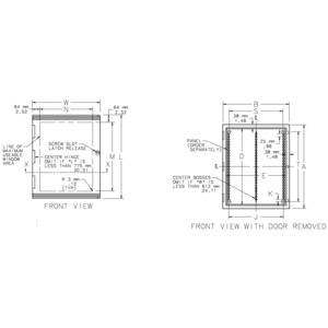 24.61 x 24.09, Hoffman UU606030W ULTRX™ Wall Mount Enclosure, NEMA 3/3R/4/4X/12/13/IP66, Compression Molded Fiberglass, 1-Door, Hinged