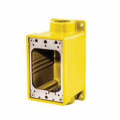 Hubbell® HBL60CM83AK Watertight FD Box Adapter, Polybutylene Terephthalate, 2 Outlets