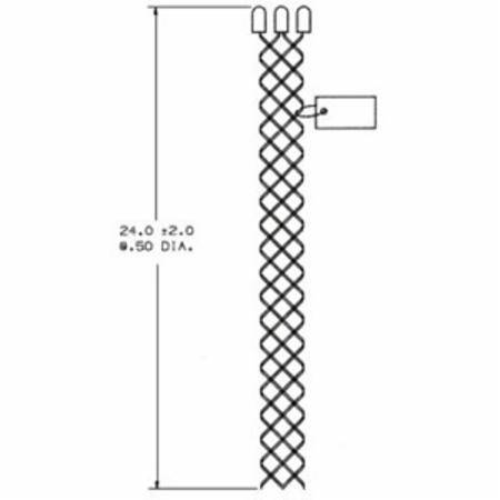 24" Mesh, Hubbell Incorporated 01304011 Cable Splicing Grip, 3500 Lb Breaking Strength