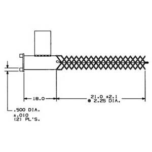 21" Mesh, Hubbell Incorporated 02202058 Cable Support Grip, 3260 Lb Breaking Strength