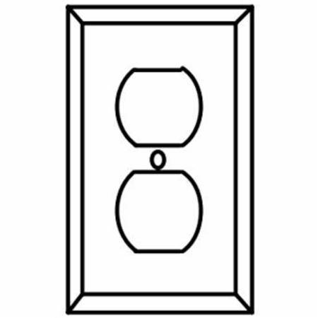 1-Gang, Hubbell Wiring Device-Kellems97101 Wallplate,