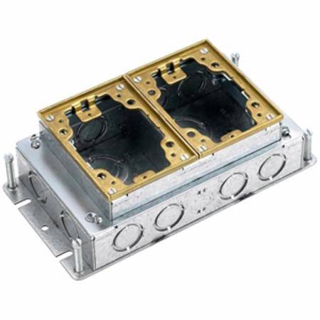 2-Gang, Rectangular, Hubbell Incorporated B2422 ScrubShield® Floor Box