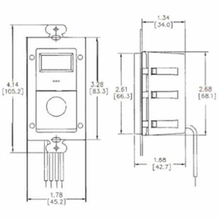 120/277 VAC, 960 W, Hubbell Incorporated DT2000W Digital Timer Wall Switch, 6 Sec to 20 Min, On/Off