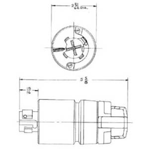 480 VAC 30 A , Hubbell Incorporated HBL21415B Twist-Lock® Locking Device Current Interrupting Plug