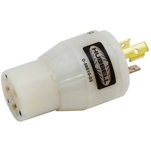 125 VAC 15/20 A L5-15P/5-20R, Hubbell Incorporated HBL2274 Plug Adapter