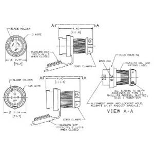 125 VAC 20 A L5-20R, Hubbell Incorporated HBL2313SW Twist-Lock®, Safety-Shroud® Locking Device Connector