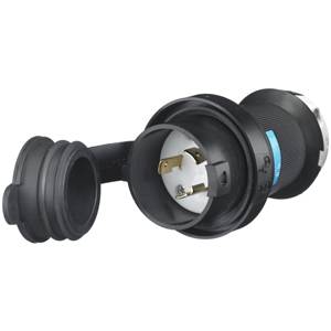 250 VAC 20 A L6-20P, Hubbell Incorporated HBL2321SW Twist-Lock®, Safety-Shroud® Locking Device Plug