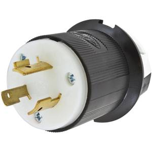 480 VAC 20 A L8-20P, Hubbell Incorporated HBL2341 Twist-Lock®, Insulgrip® Locking Device Plug