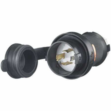125/250 VAC 20 A L14-20P, Hubbell Incorporated HBL2411SW Twist-Lock®, Safety-Shroud® Locking Device Plug