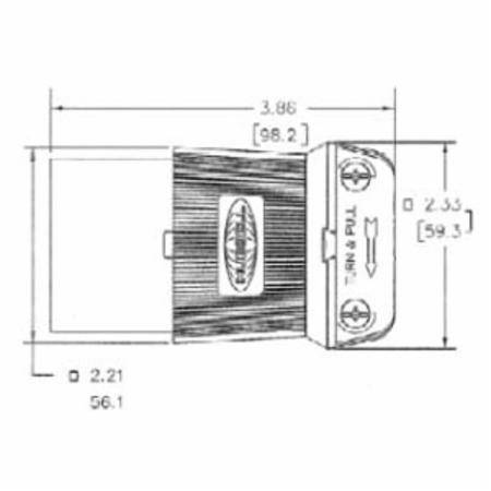 480 VAC 20 A L16-20R, Hubbell Incorporated HBL24CM33 Twist-Lock®, Insulgrip® Locking Device Connector