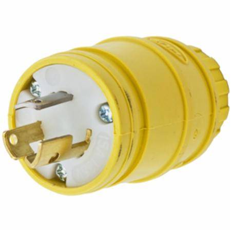 125 VAC 15 A L5-15P, Hubbell Incorporated HBL24W47 Twist-Lock®, Elastogrip® Locking Device Plug