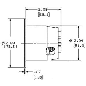 125 VAC 30 A L5-30P, Hubbell Incorporated HBL2615 Twist-Lock®, Insulgrip® Locking Device Flanged Inlet