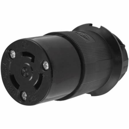 250 VAC 30 A L6-30R, Hubbell Incorporated HBL2623BK Twist-Lock®, Insulgrip® Locking Device Connector