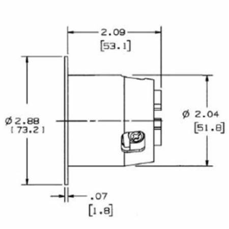250 VAC 30 A L6-30P, Hubbell Incorporated HBL2625 Twist-Lock®, Insulgrip® Locking Device Flanged Inlet