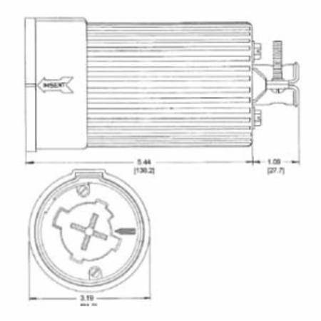 600 VAC 60 A Non-NEMA, Hubbell Incorporated HBL26418 Twist-Lock® Locking Device Current Interrupting Connector