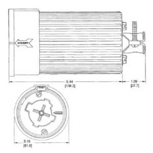 600 VAC 60 A Non-NEMA, Hubbell Incorporated HBL26516 Twist-Lock® Locking Device Current Interrupting Connector