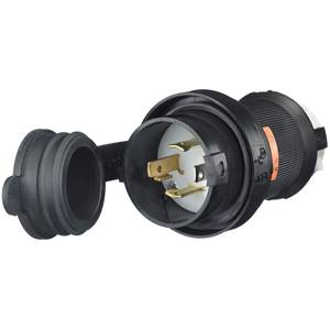 125/250 VAC 30 A L14-30P, Hubbell Incorporated HBL2711SW Twist-Lock®, Safety-Shroud® Locking Device Plug