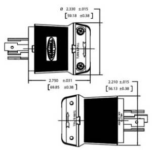 277/480 VAC 30 A L19-20P, Hubbell Incorporated HBL2761 Twist-Lock®, Insulgrip® Locking Device Plug