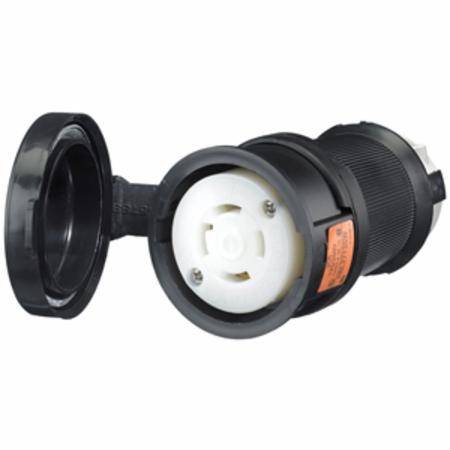 125/250 VAC 30 A L14-30R, Hubbell Incorporated HBL2713SW Twist-Lock®, Safety-Shroud® Locking Device Connector