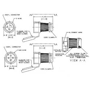 125/250 VAC 30 A L14-30R, Hubbell Incorporated HBL2713SW Twist-Lock®, Safety-Shroud® Locking Device Connector