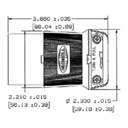 125/250 VAC 30 A L14-30R, Hubbell Incorporated HBL2713 Twist-Lock®, Insulgrip® Locking Device Connector