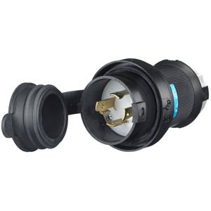 250 VAC 30 A L15-30P, Hubbell Incorporated HBL2721SW Twist-Lock®, Safety-Shroud® Locking Device Plug