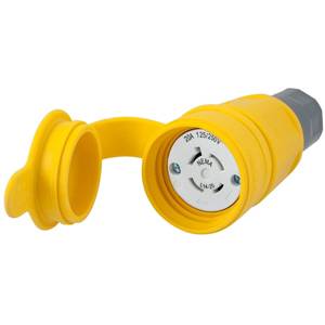 125/250 VAC 20 A L14-20R, Hubbell Incorporated HBL27W74 Twist-Lock® Locking Device Connector