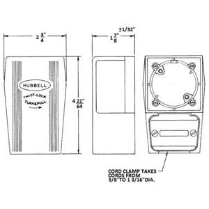 20/30 A N/A, Hubbell Incorporated HBL45WAA Twist-Lock® Plug Adapter