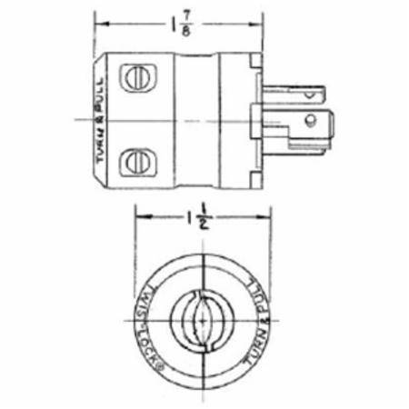 277 VAC 15 A L7-15P, Hubbell Incorporated HBL4773VBK Twist-Lock®, Valise® Locking Device Plug